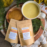 Golden Milk + Mushrooms - Organic Anti-Inflammatory Turmeric-Ginger Drink (with mushrooms for energy, stress relief, and immune support)