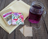 Tea Filter Travel Packs - Set of 20 Unbleached Tea Bags for Loose-Leaf Teas