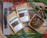 Winter Solstice - Organic Loose-Leaf Medicinal Chaga, Cedar, Rosehip & Elderberry Tea (a wintry, immune-boosting blend for seasonal support)