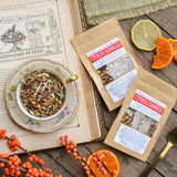 Citrus Sunrise - Organic Loose-Leaf Medicinal Citrus & Hibiscus Tea (a balancing, uplifting, citrusy blend for improved mood and well-being)