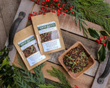 Winter Solstice - Organic Loose-Leaf Medicinal Chaga, Cedar, Rosehip & Elderberry Tea (a wintry, immune-boosting blend for seasonal support)