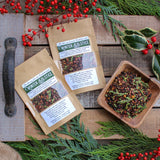 Winter Solstice - Organic Loose-Leaf Medicinal Chaga, Cedar, Rosehip & Elderberry Tea (a wintry, immune-boosting blend for seasonal support)