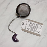Mini Crescent Moon Gemstone Tea Ball Infuser