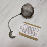 Mini Crescent Moon Gemstone Tea Ball Infuser