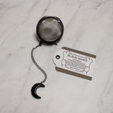 Mini Crescent Moon Gemstone Tea Ball Infuser