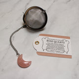 Mini Crescent Moon Gemstone Tea Ball Infuser