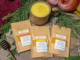 GOLDEN MILK Sample Packs - Organic Medicinal Herb & Mushroom Enhanced Turmeric-Ginger Powders (Ayurvedic Anti-Inflammatory Tonic)