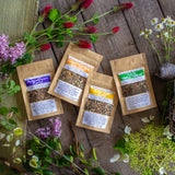 Spring Tea Collection - 4 uplifting blends to boost energy, decrease stress, & aid in detoxification