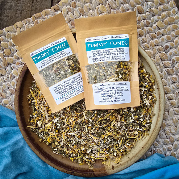 Tummy Tonic - a soothing, licorice-free blend for IBS, gastritis, and upset tummies