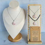 Crescent Moon Necklace - Choose from 11 different gemstone pendants