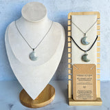 Crescent Moon Necklace - Choose from 11 different gemstone pendants