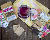 Tea Filter Travel Packs - Set of 20 Unbleached Tea Bags for Loose-Leaf Teas