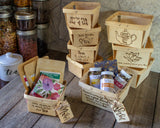 Deluxe Customized Wooden Berry Basket Tea Sampler Gift Set